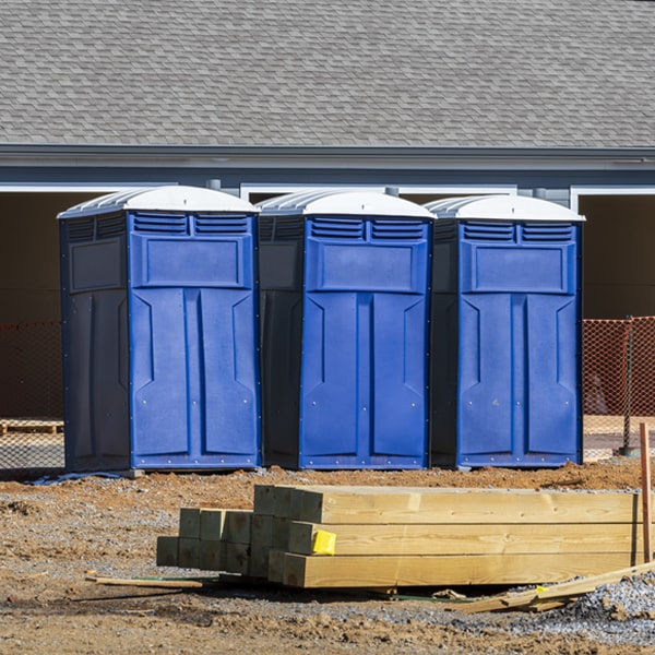 is there a specific order in which to place multiple portable restrooms in Roman Forest